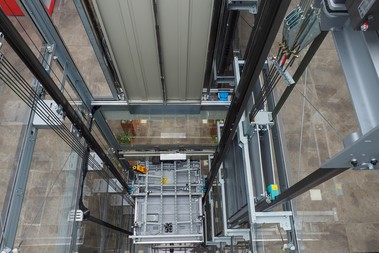 Pohled do šachty výtahu (zdroj: Lift Components s.r.o.)