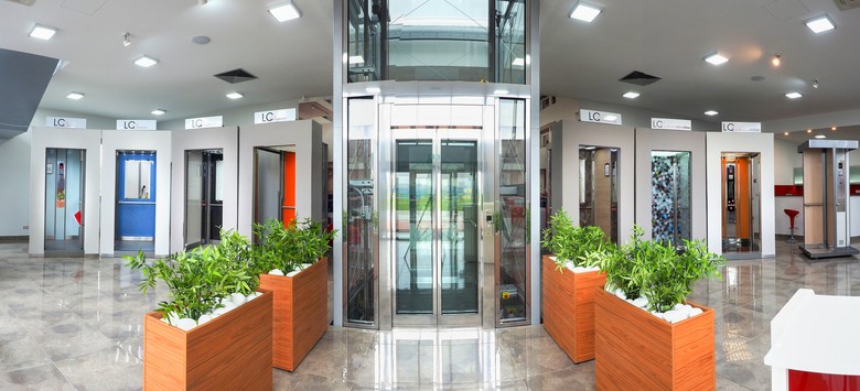 Výtahový showroom, kde si můžete vybrat design Vašeho výtahu (zdroj: Lift Components s.r.o.)