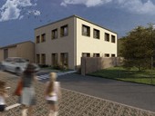 Obrázek 1 Pohled na přistavěnou ZŠ